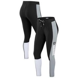 WEAR by Erin Andrews Women's WEAR by Erin Andrews Black/Gray Las Vegas Raiders Color-Block Leggings 
