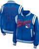 WEAR by Erin Andrews Women's WEAR by Erin Andrews Blue New York Rangers Baller Full-Zip Bomber Jacket  - 1