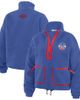 WEAR by Erin Andrews Women's WEAR by Erin Andrews Blue New York Rangers Polar Fleece Half-Zip Jacket  - 1