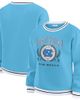 WEAR by Erin Andrews Women's WEAR by Erin Andrews Carolina Blue North Carolina Tar Heels Seal Sweatshirt - 1