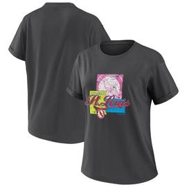 WEAR by Erin Andrews Women's WEAR by Erin Andrews Charcoal St. Louis Cardinals Domestic Box Color Boyfriend T-Shirt 
