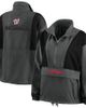 WEAR by Erin Andrews Women's WEAR by Erin Andrews Charcoal Washington Nationals Packable Half-Zip Jacket  - 1