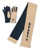 WEAR by Erin Andrews Women's WEAR by Erin Andrews Chicago Bears Tonal Microcheck Scarf & Glove Set - 1