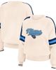 WEAR by Erin Andrews Women's WEAR by Erin Andrews Cream Tennessee Titans Stripe Pullover Sweater  - 1