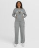 WEAR by Erin Andrews Women's WEAR by Erin Andrews Gray Milwaukee Brewers Waffle-Knit Long-Sleeve Hoodie & Lounge Pant Set  - 1