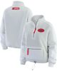 WEAR by Erin Andrews Women's WEAR by Erin Andrews Gray Washington Capitals Polar Fleece Quarter-Zip Jacket  - 1