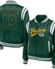 WEAR by Erin Andrews Women's WEAR by Erin Andrews Green Green Bay Packers Bomber Full-Zip Jacket  - 1