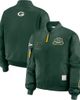 WEAR by Erin Andrews Women's WEAR by Erin Andrews Green Green Bay Packers Patch Full-Zip Bomber Jacket  - 1