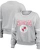WEAR by Erin Andrews Women's WEAR by Erin Andrews Heather Gray Alabama Crimson Tide Classic Stripe Pullover Sweater  - 1