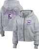 WEAR by Erin Andrews Women's WEAR by Erin Andrews Heather Gray Sacramento Kings Speckled Radiator Full-Zip Hoodie  - 1