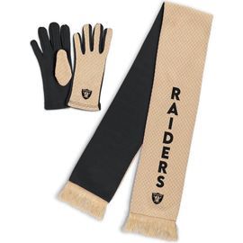 WEAR by Erin Andrews Women's WEAR by Erin Andrews Las Vegas Raiders Tonal Microcheck Scarf & Glove Set