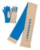 WEAR by Erin Andrews Women's WEAR by Erin Andrews Los Angeles Chargers Tonal Microcheck Scarf & Glove Set - 1