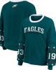 WEAR by Erin Andrews Women's WEAR by Erin Andrews Midnight Green Philadelphia Eagles Plus Size Sport Long-Sleeve T-Shirt  - 1