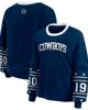 WEAR by Erin Andrews Women's WEAR by Erin Andrews Navy Dallas Cowboys Sport Long-Sleeve T-Shirt  - 1