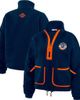 WEAR by Erin Andrews Women's WEAR by Erin Andrews Navy Denver Broncos Polar Fleece Half-Zip Jacket  - 1