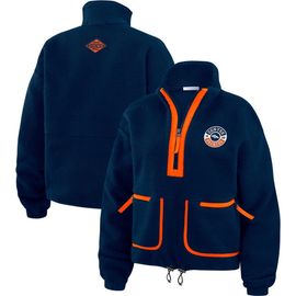 WEAR by Erin Andrews Women's WEAR by Erin Andrews Navy Denver Broncos Polar Fleece Half-Zip Jacket 