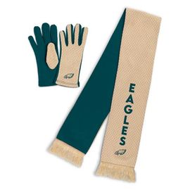 WEAR by Erin Andrews Women's WEAR by Erin Andrews Philadelphia Eagles Tonal Microcheck Scarf & Glove Set