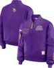 WEAR by Erin Andrews Women's WEAR by Erin Andrews Purple Minnesota Vikings Patch Full-Zip Bomber Jacket  - 1
