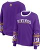 WEAR by Erin Andrews Women's WEAR by Erin Andrews Purple Minnesota Vikings Plus Size Sport Long-Sleeve T-Shirt  - 1