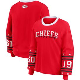 WEAR by Erin Andrews Women's WEAR by Erin Andrews Red Kansas City Chiefs Plus Size Sport Long-Sleeve T-Shirt 