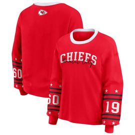 WEAR by Erin Andrews Women's WEAR by Erin Andrews Red Kansas City Chiefs Sport Long-Sleeve T-Shirt 