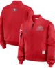 WEAR by Erin Andrews Women's WEAR by Erin Andrews Scarlet San Francisco 49ers Patch Full-Zip Bomber Jacket  - 1
