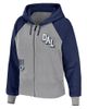 WEAR by Erin Andrews Women's WEAR by Erin Andrews Silver Dallas Cowboys Colorblock Lightweight Full-Zip Hoodie - 2