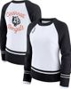WEAR by Erin Andrews Women's WEAR by Erin Andrews White/Black Cincinnati Bengals Colorblock Raglan Sweater  - 1