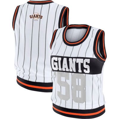 WEAR by Erin Andrews Women's WEAR by Erin Andrews White San Francisco Giants Sporty Tank Top 