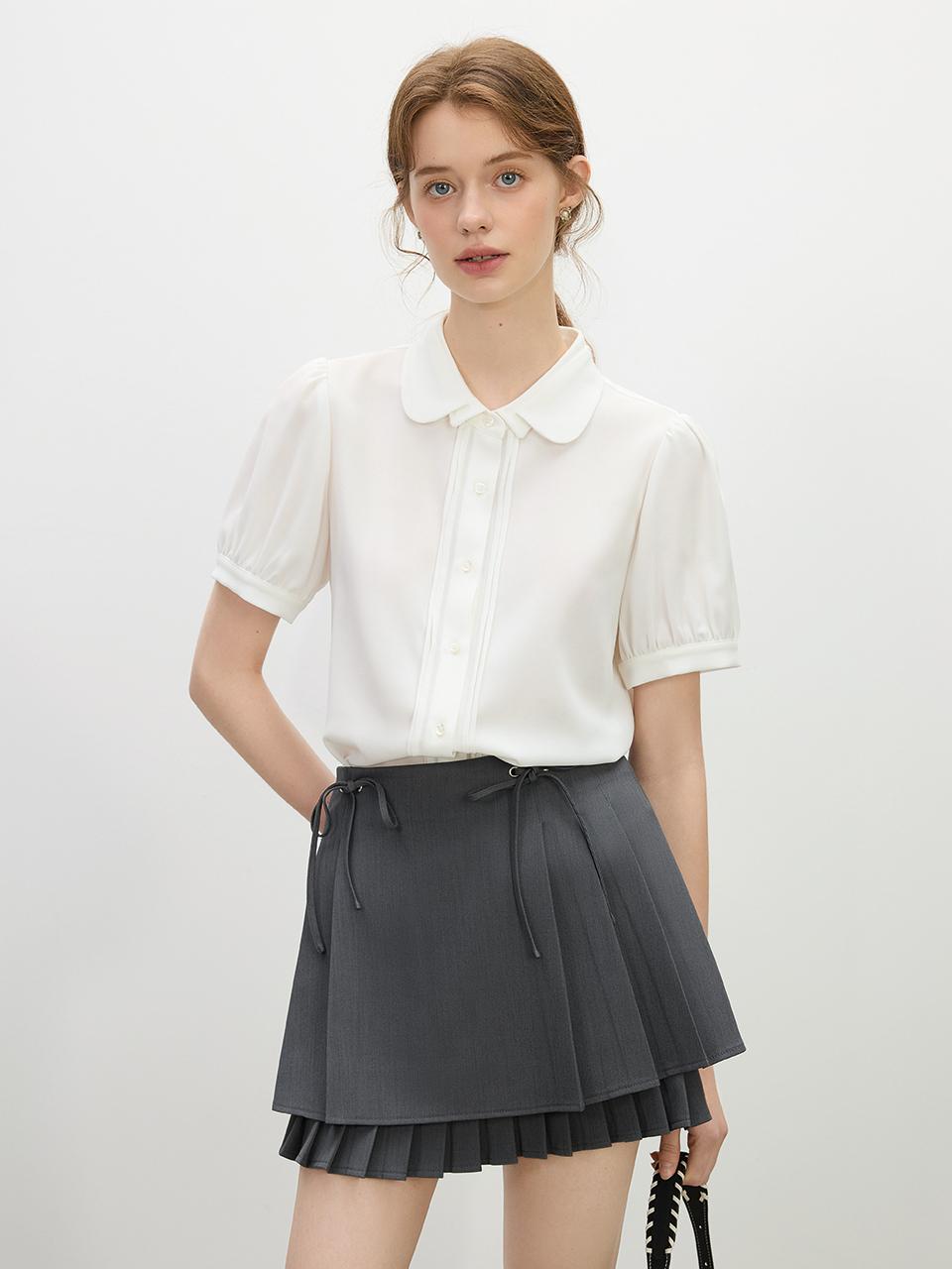 We’Dee Double-layer Doll Collar Shirt