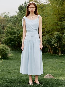 We’Dee Fake Two-Piece Sleeveless Dress