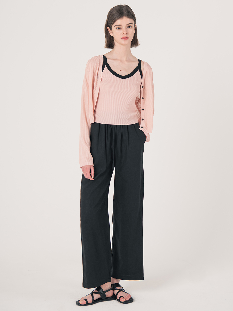We’Dee Linen Banding Pants - Black