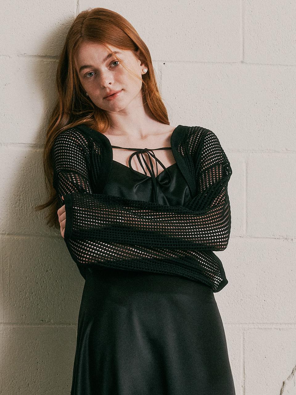 We’Dee String Bolero Cardigan (Black)
