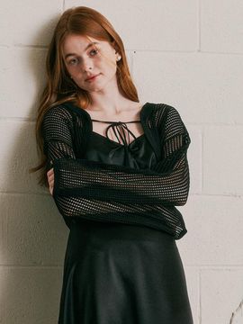 We’Dee String Bolero Cardigan (Black)