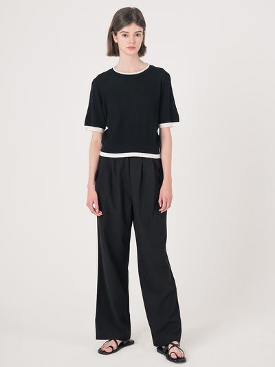 We’Dee Two Line Pants - Black