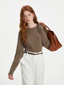 We’Dee WD_Basic pullover knit top_4color