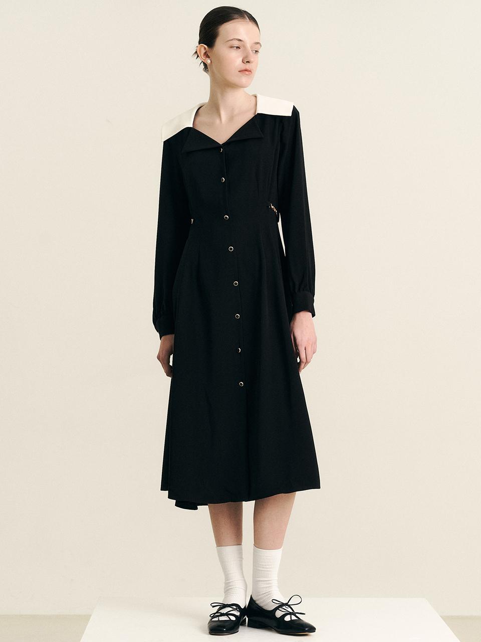 We’Dee WD_Black waist slimming dress