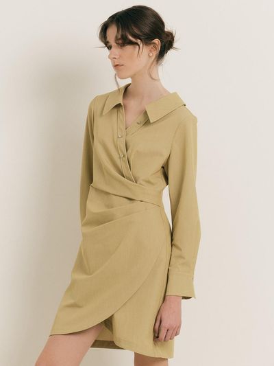 We’Dee WD_Deconstructed shirt dress_YELLOW