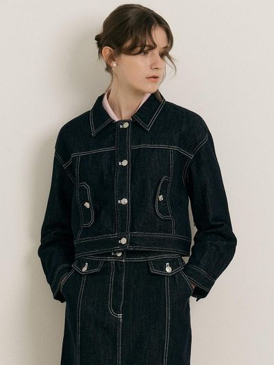 We’Dee WD_Denim vintage short jacket