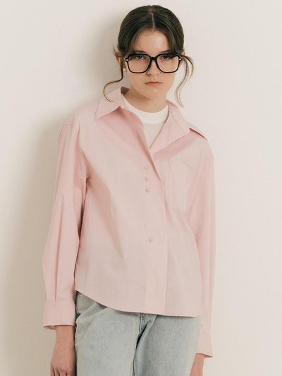 We’Dee WD_drop shoulder sleeve shirt_PINK