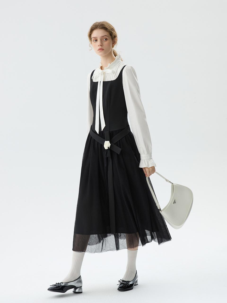 We’Dee WD_Mesh layer sleeveless dress