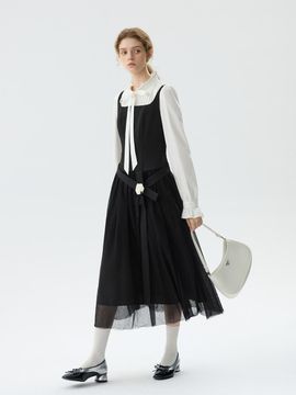 We’Dee WD_Mesh layer sleeveless dress