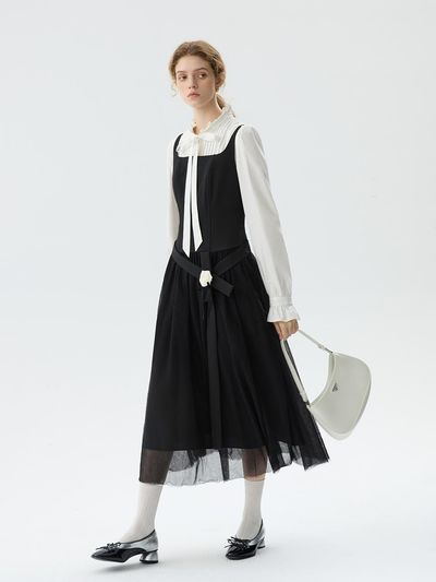 We’Dee WD_Mesh layer sleeveless dress