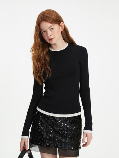 We’Dee WD_Slim layer knitted top