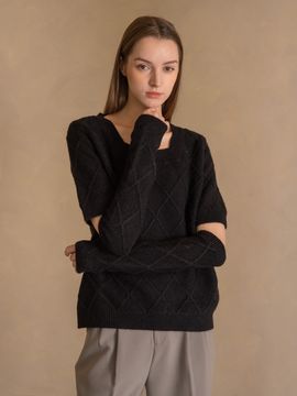 We’Dee WED Square Neck Warmer Knit Top Sets (3 Colors)