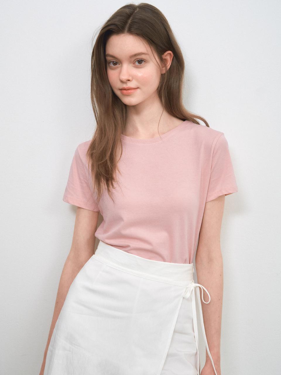 WEDNESDAYOASIS FOR WOMEN Blossom Short Sleeve Tee [PINK] (W25-TP16)