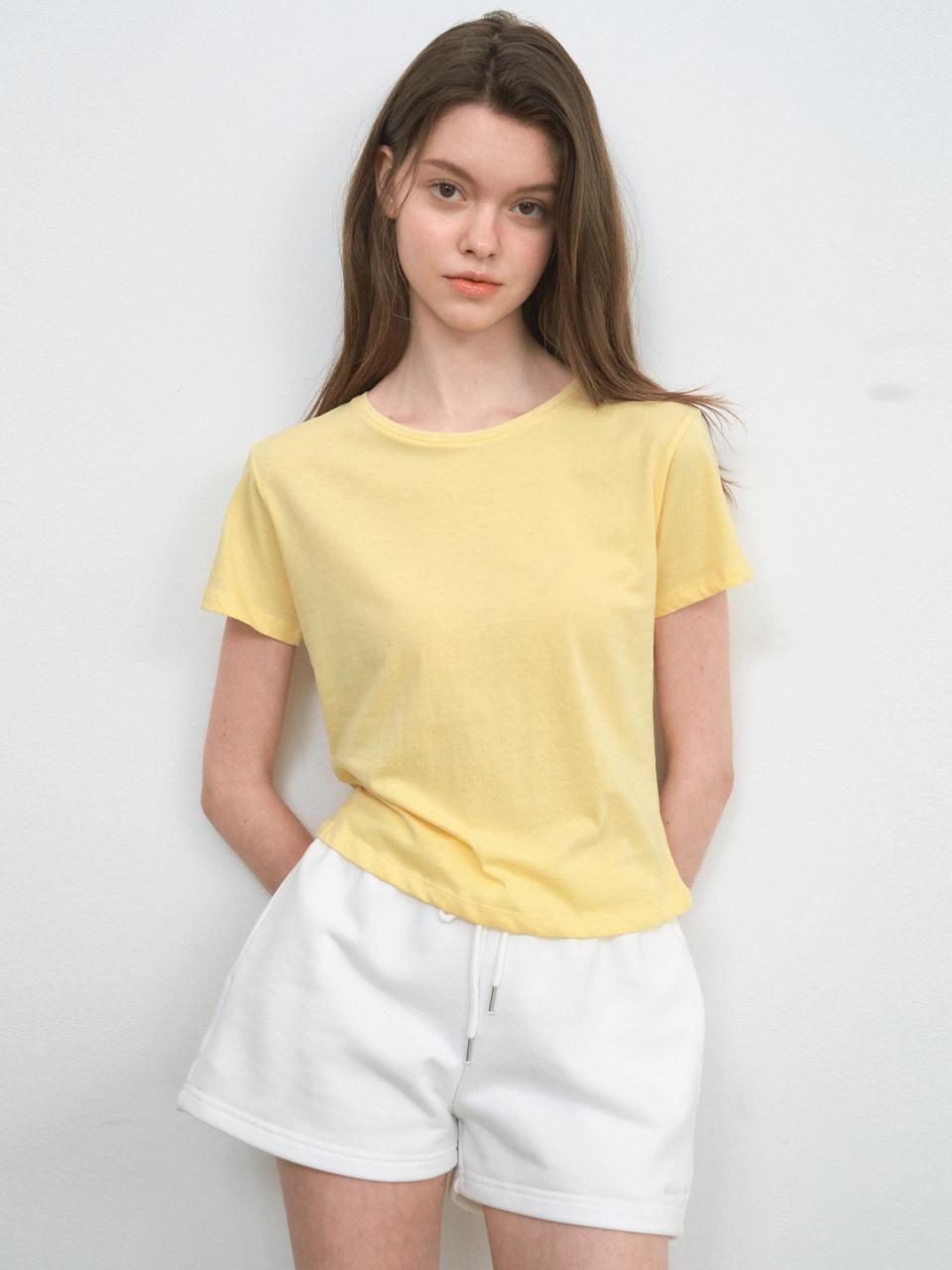 WEDNESDAYOASIS FOR WOMEN Blossom Short Sleeve Tee [YELLOW] (W25-TP16)