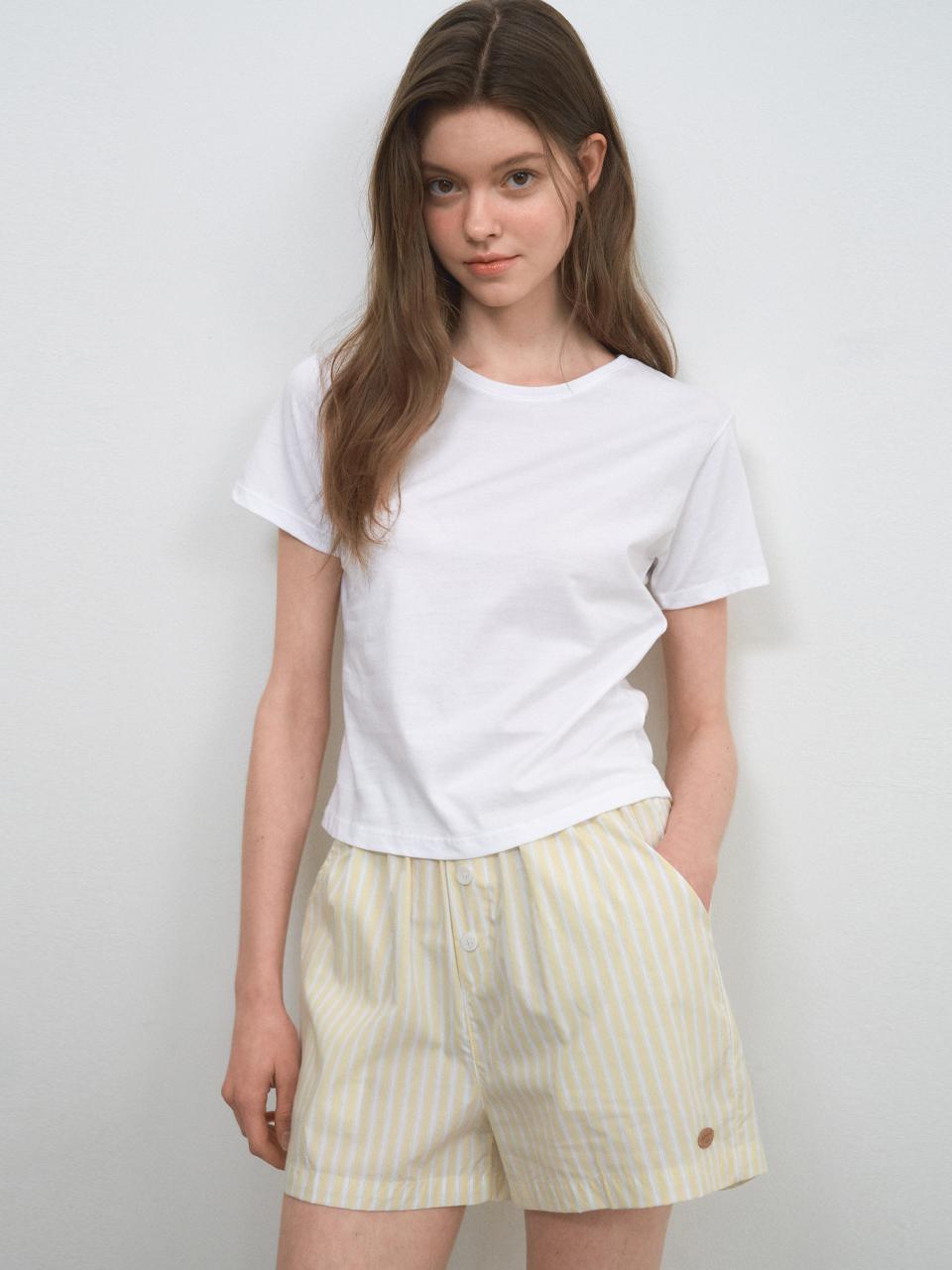 WEDNESDAYOASIS FOR WOMEN One-Mile Lounge Shorts [YELLOW] (W25-PT18)