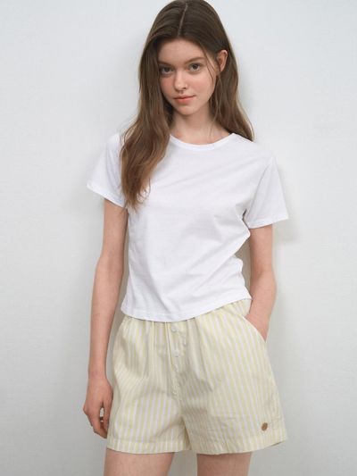 WEDNESDAYOASIS FOR WOMEN One-Mile Lounge Shorts [YELLOW] (W25-PT18)