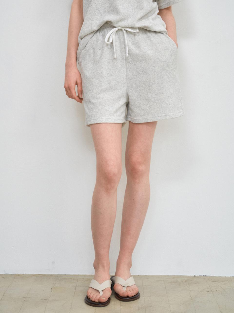 WEDNESDAYOASIS FOR WOMEN One Mile Terry Summer SweatShirt Shorts [IVORY] (W25-PT05)